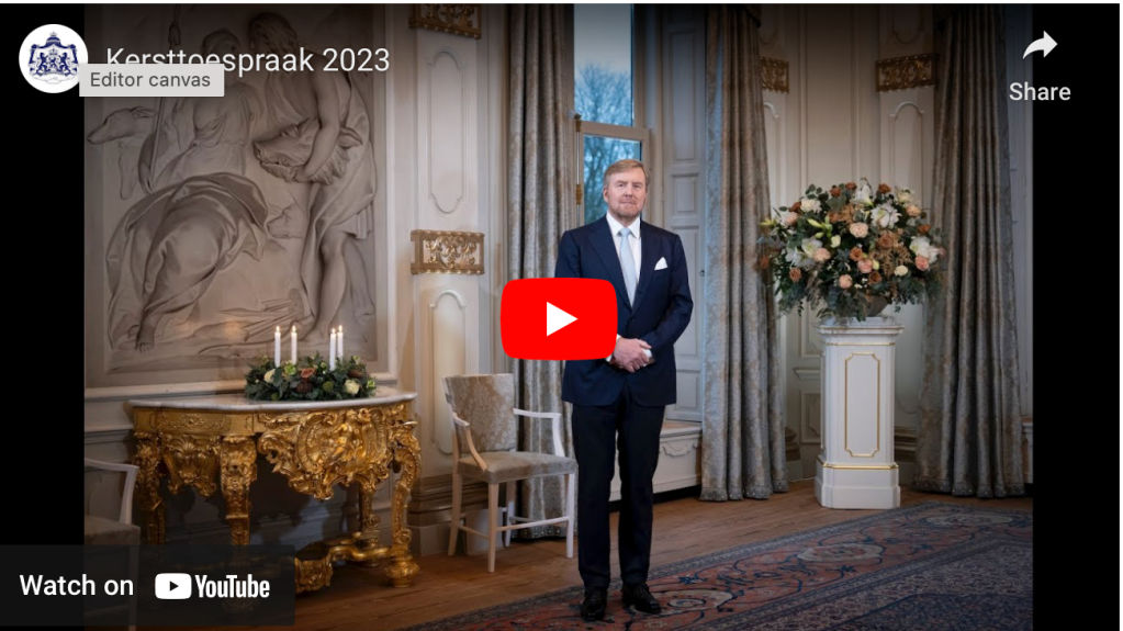 2023 Konings Kersttoespraak and Kings Christmas Speech